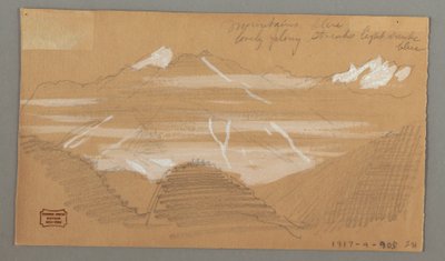 Two Houses, Rock by Frederic Edwin Church